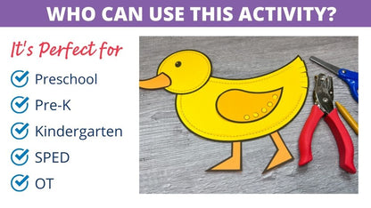 Pond Animals Fine Motor Craft Activities