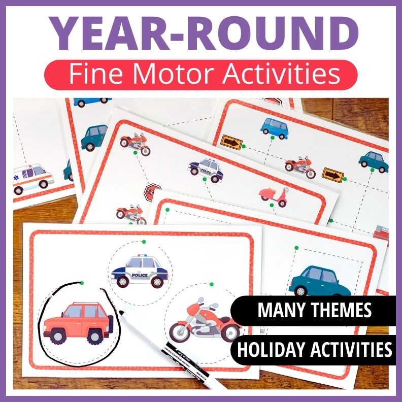 Fine Motor Activities - Pre-Writing Activities for the Whole Year