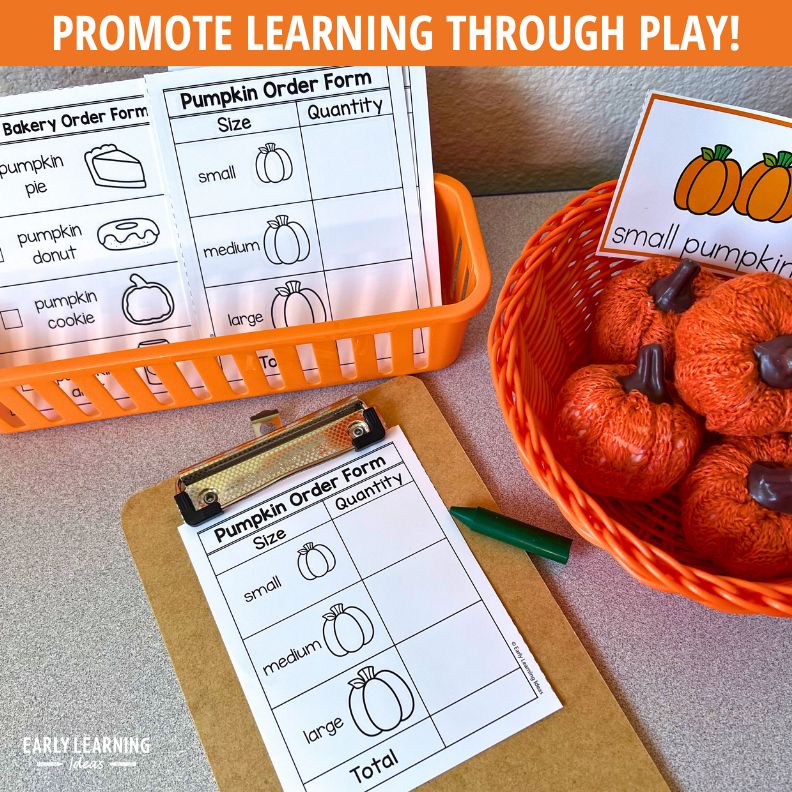 Pumpkin Patch and Bakery Dramatic Play