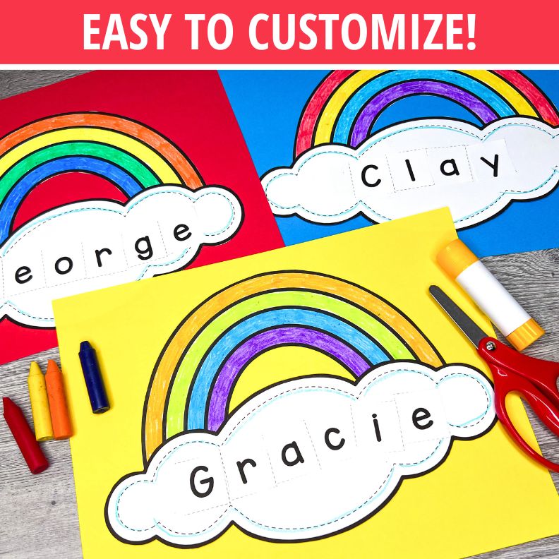 Rainbow Name Craft