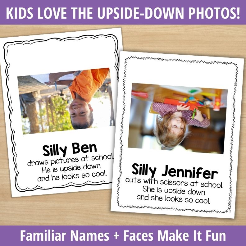 Silly Upside Down Class Book Template