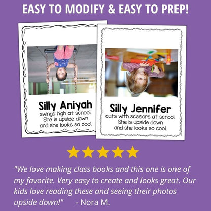 Silly Upside Down Class Book Template