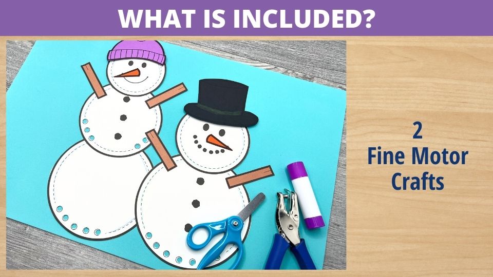 Snowman Fine Motor Craft