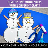 Snowman Fine Motor Craft