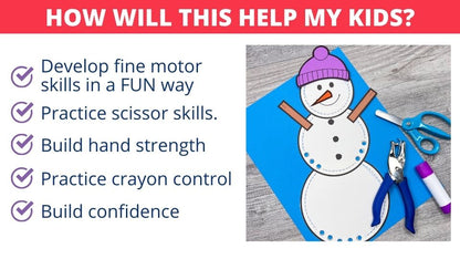 Snowman Fine Motor Craft