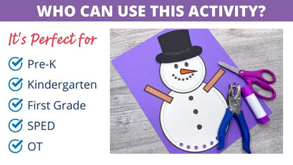 Snowman Fine Motor Craft