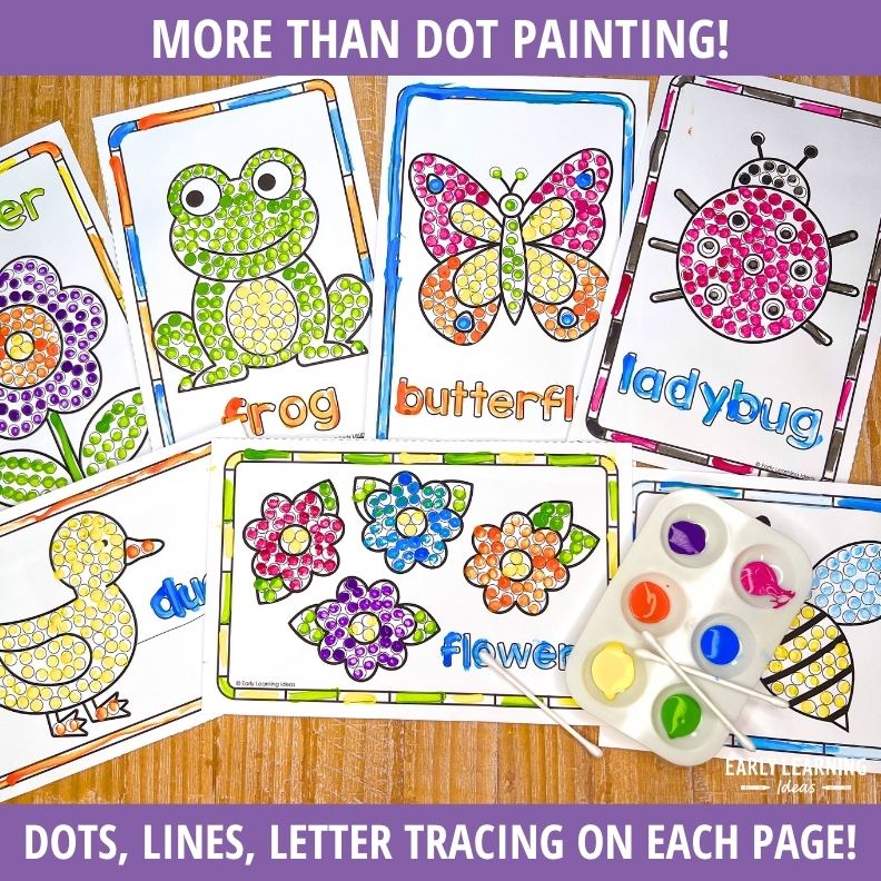 Spring Q-Tip Painting Activities