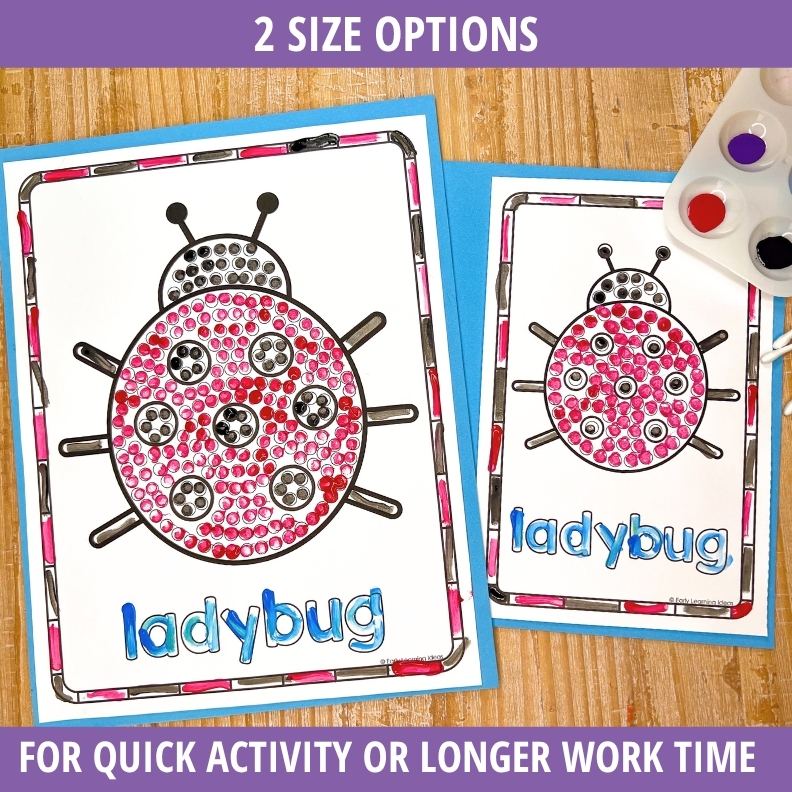 Spring Q-Tip Painting Activities