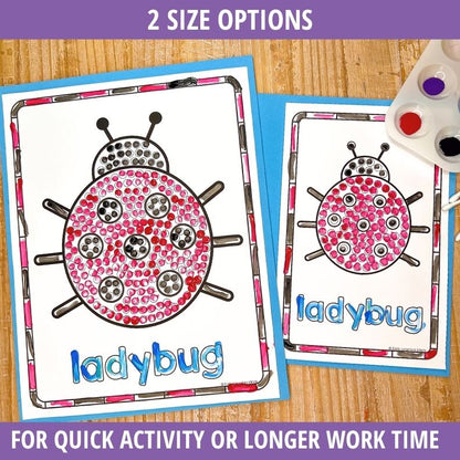 Spring Q-Tip Painting Activities