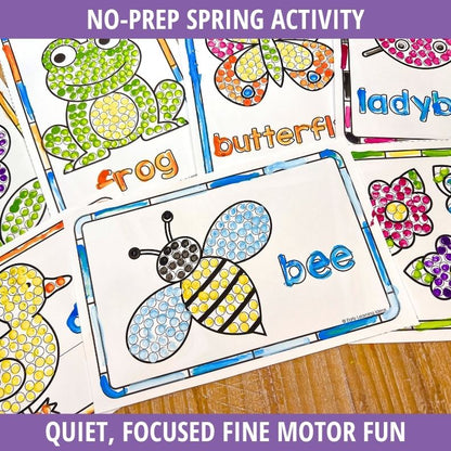 Spring Q-Tip Painting Activities