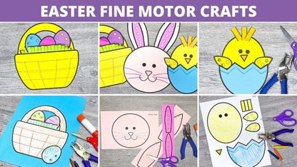 Spring Crafts and Fine Motor Activity Bundle