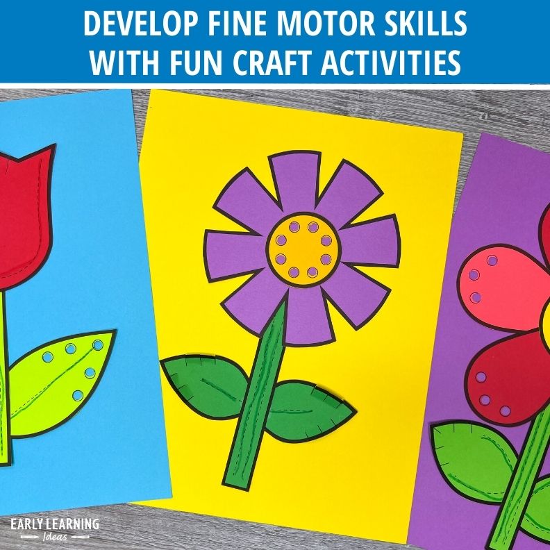 Spring Crafts and Fine Motor Activity Bundle