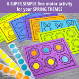 Spring Dot Sticker Fine Motor Task Cards