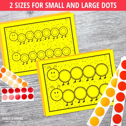 Spring Dot Sticker Fine Motor Task Cards