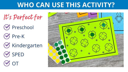 Spring Dot Sticker Fine Motor Task Cards