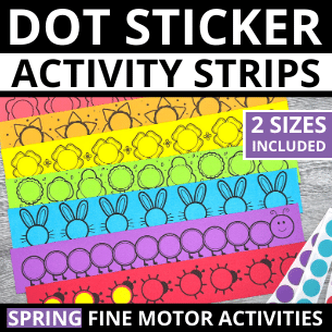 Spring Dot Sticker FIne Motor Activity Strips