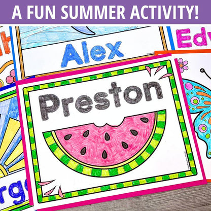 Name Art - Summer