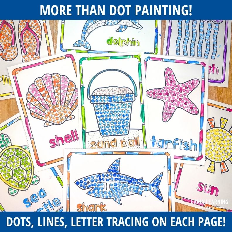 Summer Q-Tip Painting Activities