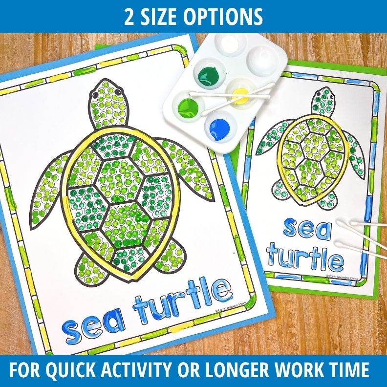 Summer Q-Tip Painting Activities