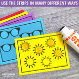 Summer Dot Sticker Fine Motor Task Cards