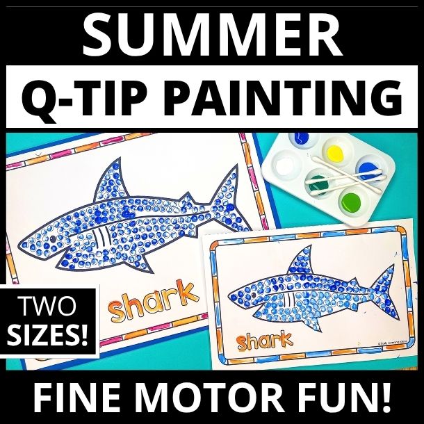 Summer Q-Tip Painting Activities