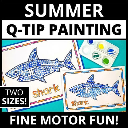 Summer Q-Tip Painting Activities