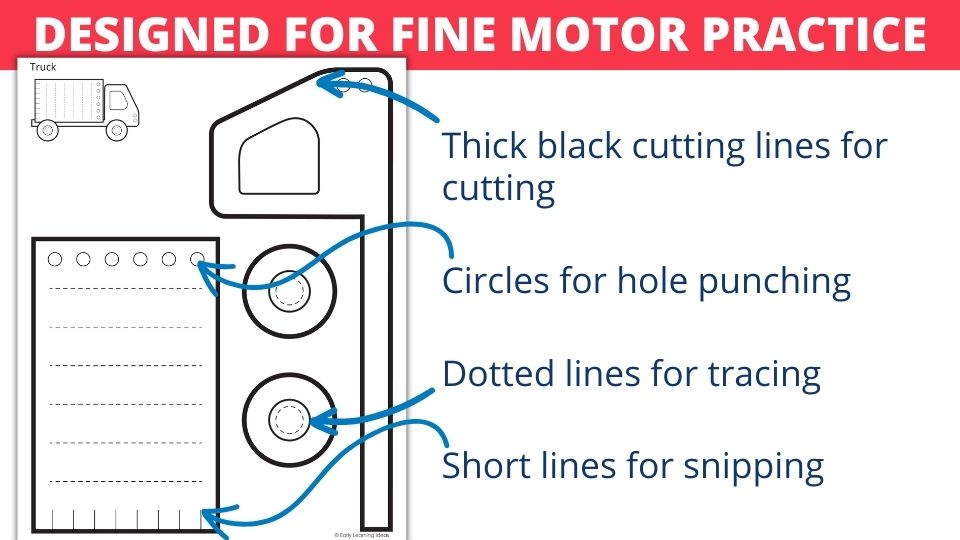 Transportation Crafts and Fine Motor Activities