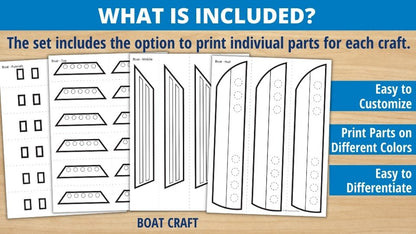 Transportation Crafts and Fine Motor Activities