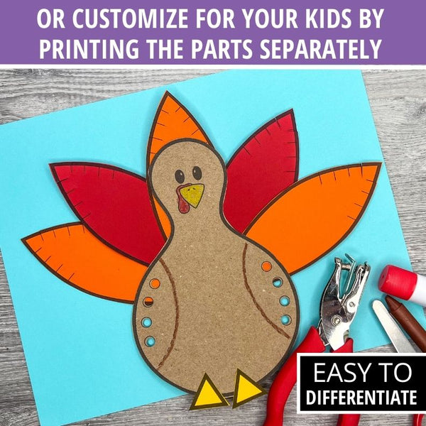 Thanksgiving Fine Motor Crafts – Early Learning Ideas