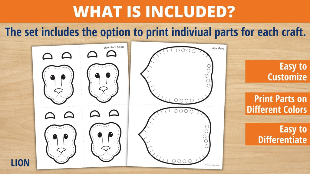 Zoo Animal Fine Motor Craft Activities Early Learning Ideas