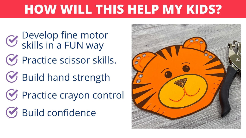 Zoo Animal Fine Motor Craft Activities Early Learning Ideas