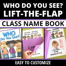 All About Me Theme Who Do You See Class Book
