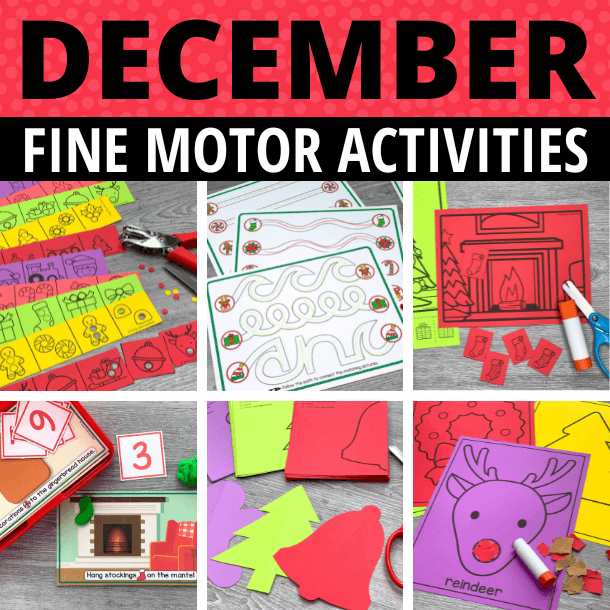 December Fine Motor Activities - Christmas and Holiday Activities