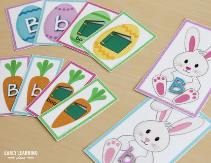 Bunny Alphabet and Beginning Sound Matching Activity