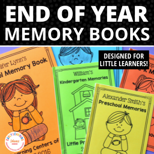 End of the Year Memory Book for Preschool Pre-K Kindergarten - End of Year Fun