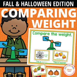 Comparing Weights: Fall & Halloween Addition