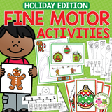 Christmas & Holiday Fine Motor Activities with BONUS Cutting Practice Mini-books