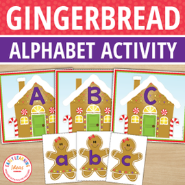 Gingerbread Alphabet Matching Activity