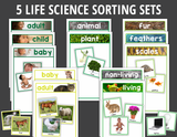 Life Science Sorting Activities for Preschool & PreK