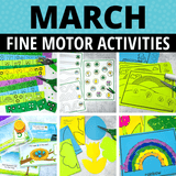 March Fine Motor Activities & St Patrick's Day Fine Motor Crafts