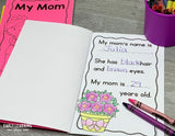Gift for Mothers Day Craft Activities Book - All About Mom Questionnaire