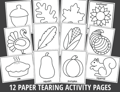 November and Thanksgiving Fine Motor Activities