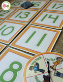 Spin, Toss, & Count 0-20 Number Activity