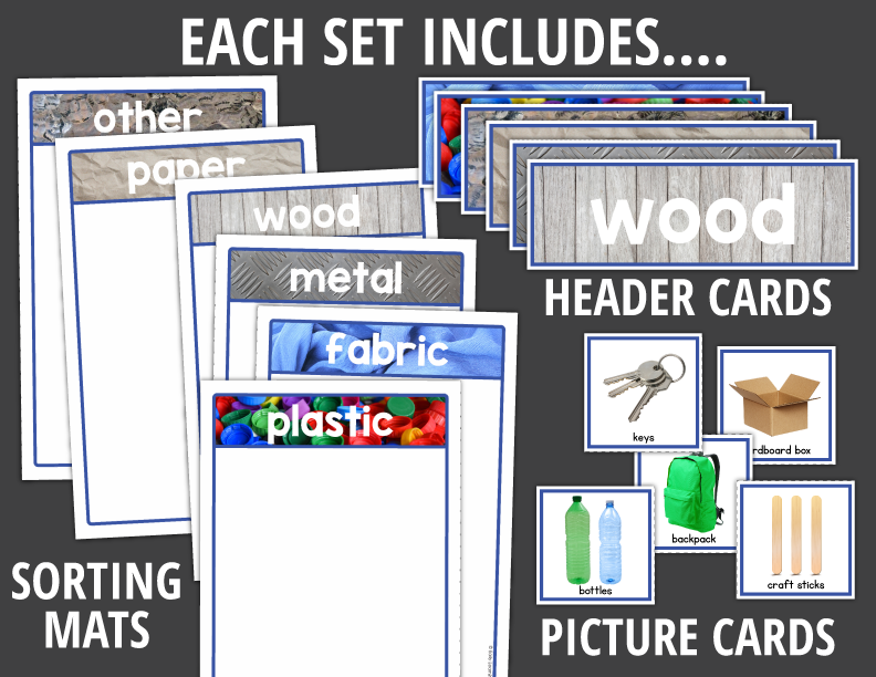 Physical Science Sorting Activities for Preschool and PreK