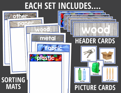 Physical Science Sorting Activities for Preschool and PreK