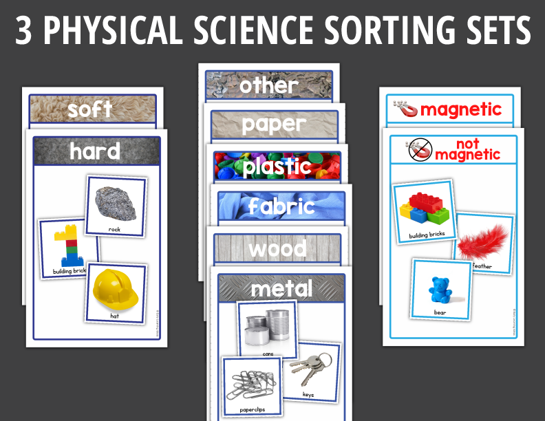 Physical Science Sorting Activities for Preschool and PreK – Early ...