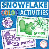 Snowflake Color Sorting Activity