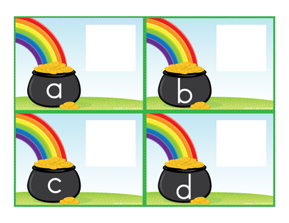 St. Patrick's Day Activities for preschool Alphabet and Beginning Sound Sort