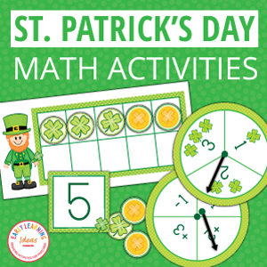 St Patrick's Day Math Game St. Patrick's Day Preschool & Kindergarten Activities