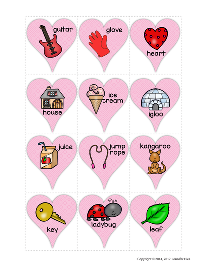 Valentine's Day Alphabet and Beginning Sound Activity